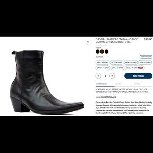 Casbah MADCAP ENGLAND Cuban Chelsea Boots